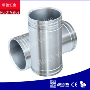 A pair of heavy-duty Isuzu 6SD1 cylinder liners, part number 8-97223-108-0, manufactured by ISO 9001 certified supplier Ruich Value.